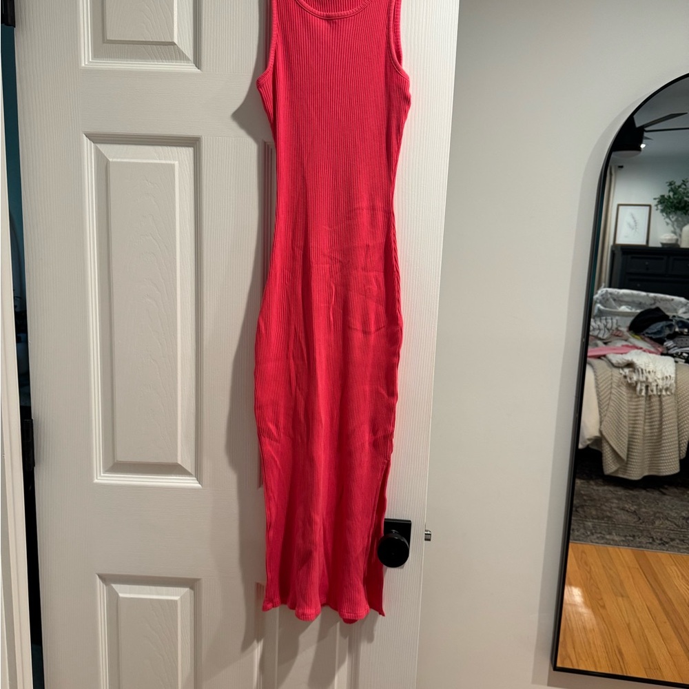 MATERNITY Sugarlips Vibrant Pink Maxi Dress